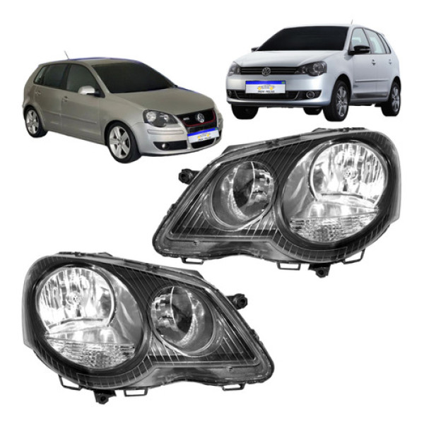 Farol Volkswagen Polo 2007 2008 2009 2010 2011 2012 A 2015
