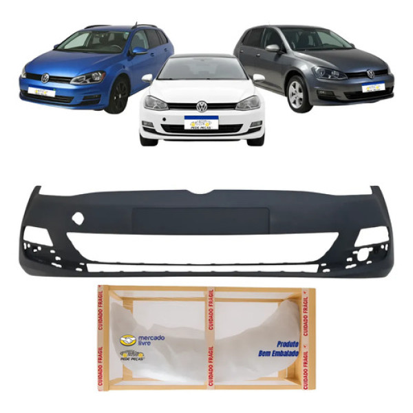 Parachoque Dianteiro Vw Golf Variant 2014 A 2017 Preto