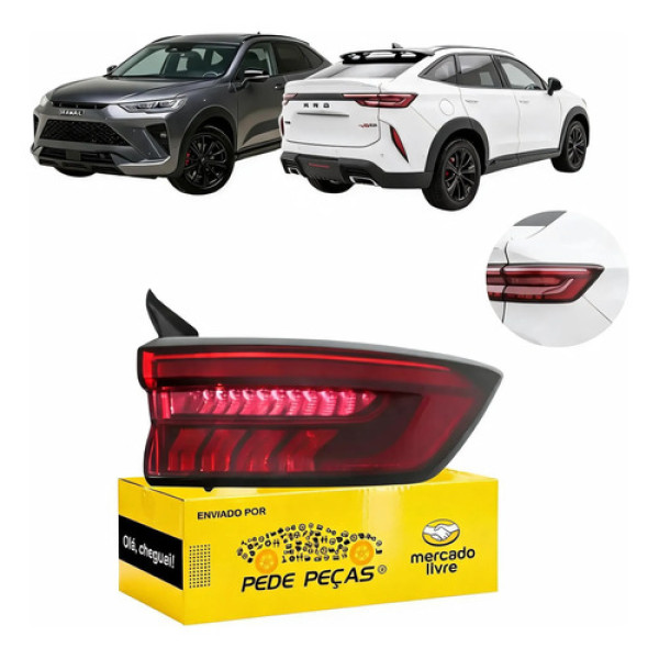 Lanterna Sinaleira Haval H6 Gt 2023 A 2025 Full Led Novo Ld Direito/passageiro Vermelho