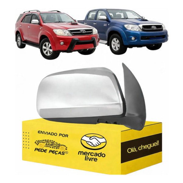 Retrovisor Elétrico Toyota Hilux Sw4 Std Srv 2005 06 A 2011