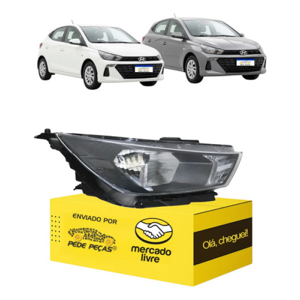 Sinaleira Farol Hb20 Sedan 2024 25 2026 Elétrico L.d Novo Direito/passageiro