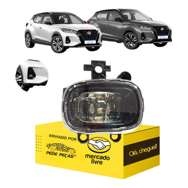 Farol Milha Direito Nissan Kicks 2022 2023 2024 2025 Com Led