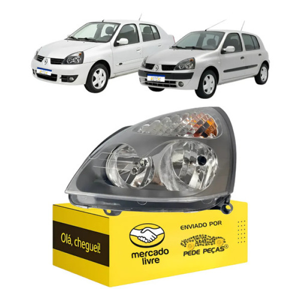 Farol Clio 2004 2005 2006 2007 2008 2009 2010 2011 2012 Novo