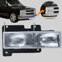 Farol Gm Silverado Foco Duplo 1993 94 95 96 97 98 A 2001 Ld Direito/passageiro