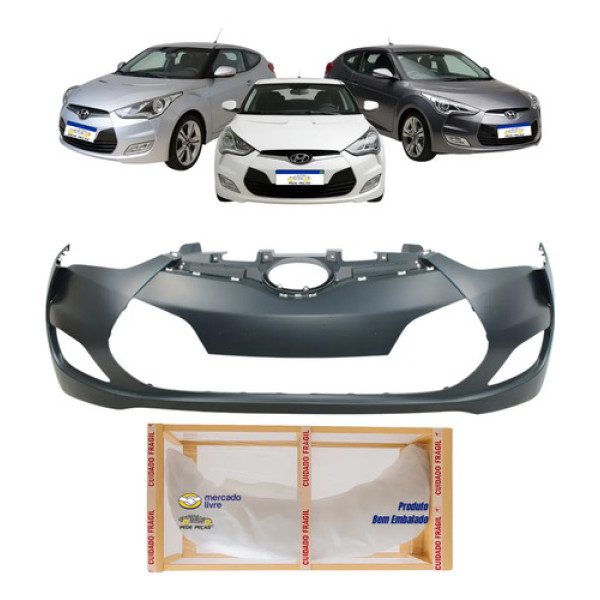 Para-choque Dianteiro Veloster 2014 2013 2012 2011 Novo Preto