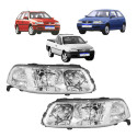 Par Farol Vw Gol Saveiro Parati G3 2000 01 A 2005 Foco Duplo Ambos Lados