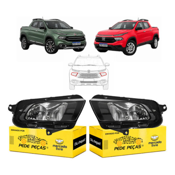 Par Farol Fiat Toro 2016 A 2021 Freedom Volcano Endurance Direito