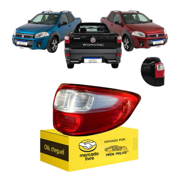 Lanterna Direita Fiat Strada 2014 15 16 17 18 19 2020 Direito/passageiro