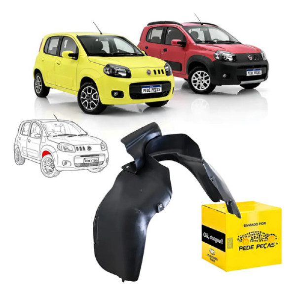 Parabarro Dianteiro Fiat Uno 2011 A 2021 Vivace Way Drive Ld