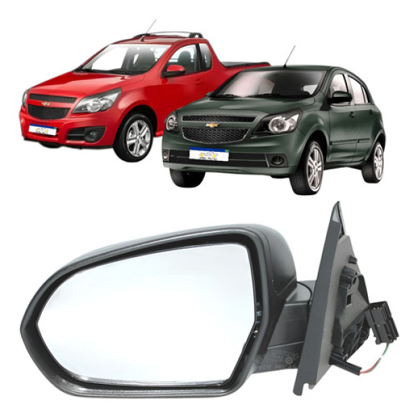Retrovisor Gm Agile Montana 2009 2010 A 2021 Elétrico Le  Esquerdo/esquerdo