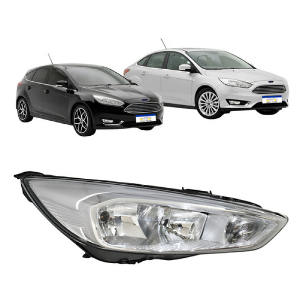 Farol Ford Focus 2016 2017 2018 2019 Dianteiro L.d Novo Direito