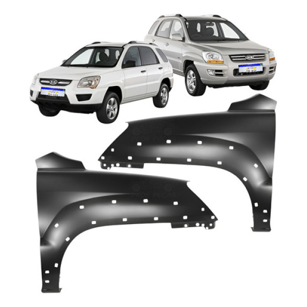 Paralama Kia Sportage 2005 2006 2007 2008 09 10 Com Furo