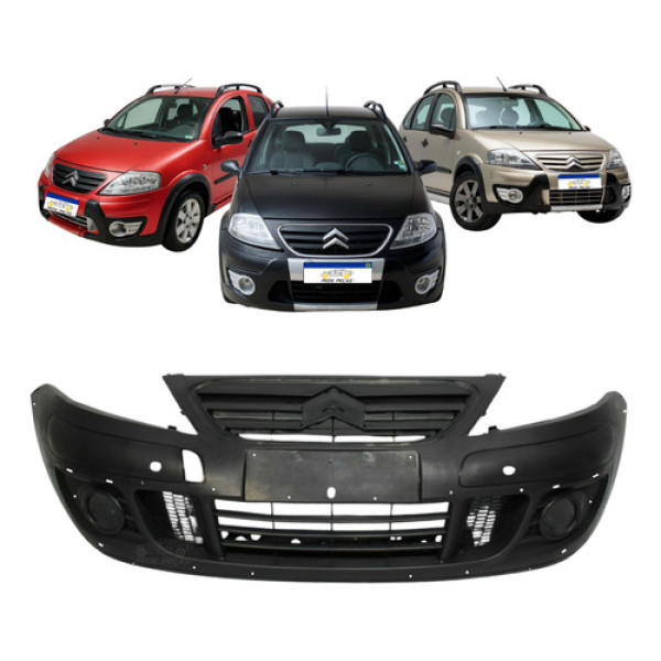Parachoque Dianteiro Citroen C3 Xtr 2008 A 2012 Com Furo
