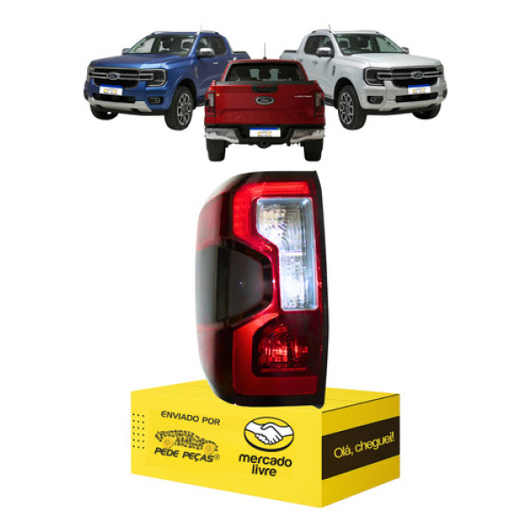 Lanterna Traseira Ford Ranger 2024 2025 2026 Full Led 8p