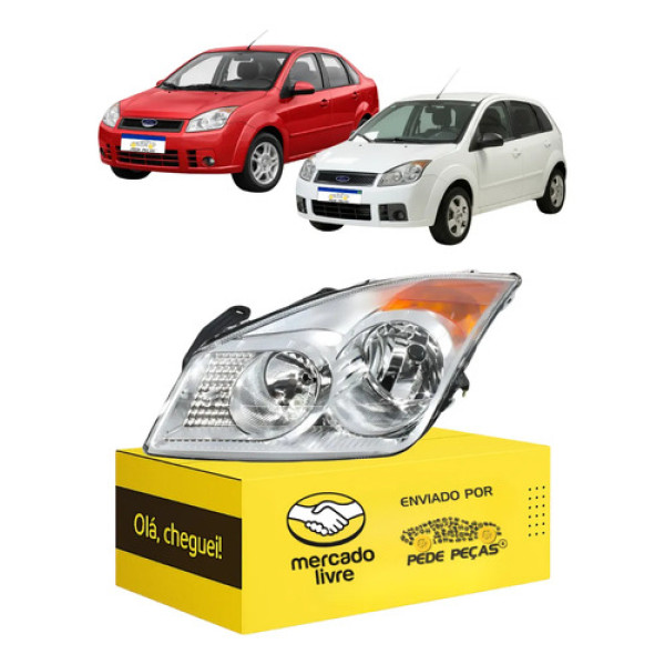 Farol Ford Fiesta 2008 2009 2010 Novo