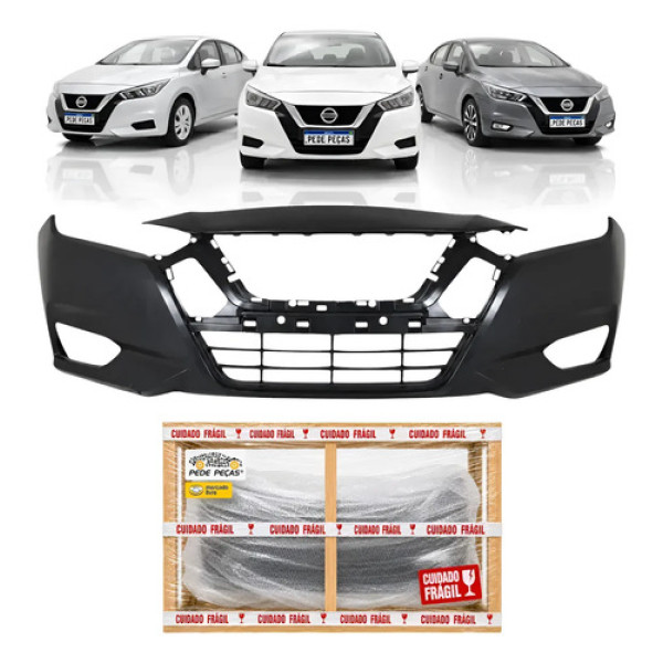 Parachoque Dianteiro Nissan Versa 2021 2022 2023 Exclusive Preto