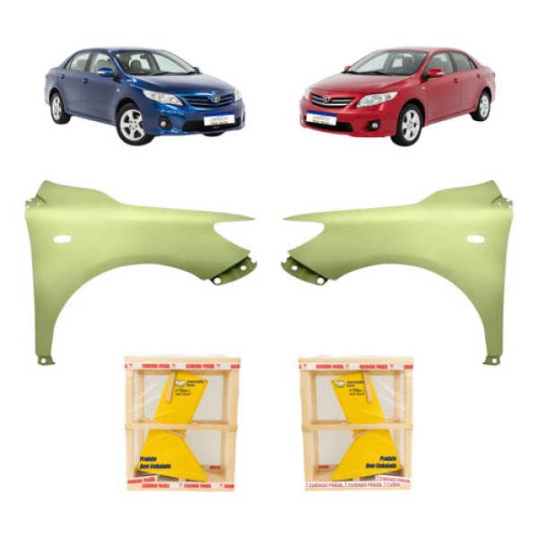 Par Paralama Toyota Corolla 2009 2010 2011 12 A 2014 C/furo