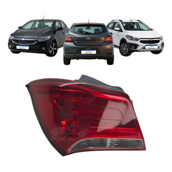 Lanterna Le Gm Onix 2017 2018 2019 Fume Ltz Active Effect Esquerdo/motorista Esquerdo/motorista