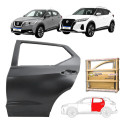 Porta Traseira Nissan Kicks 2016 2018 A 2024 Novo Le Traseira Esquerdo Preto