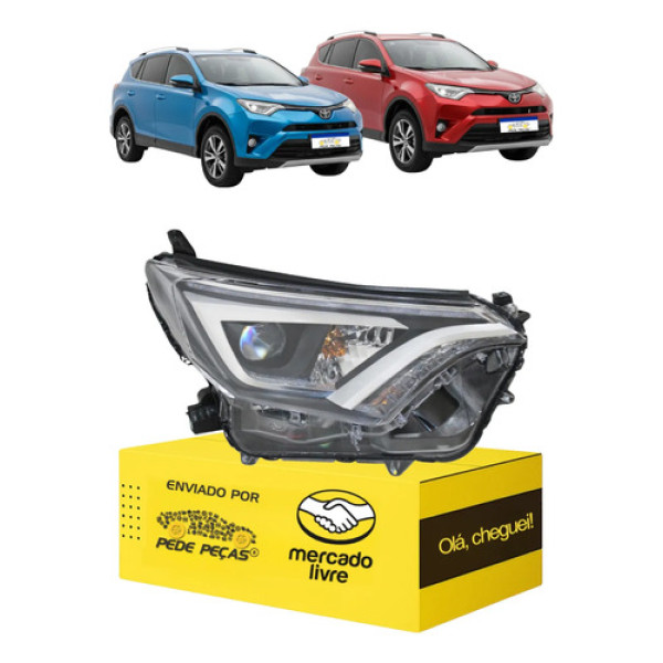 Farol Sinaleira Toyota Rav4 Top 2017 2018 C/motor C/led L.d Direito/passageiro