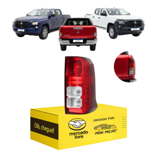 Sinaleira Traseira Triton 2026 A 2027 S/led Gl Gls Novo Le Direito/passageiro Vermelho