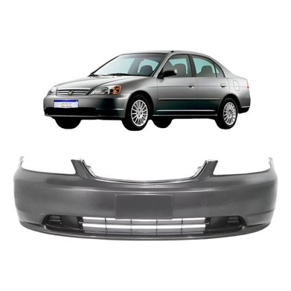 Parachoque Dianteiro Honda Civic 2001 2002 2003 Novo Preto