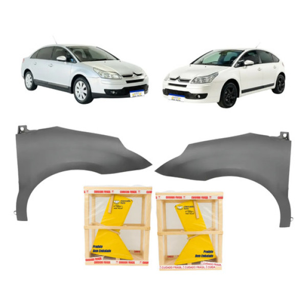 Par Paralama C4 Pallas Exclusive Vtr 2007 A 2014 Novo