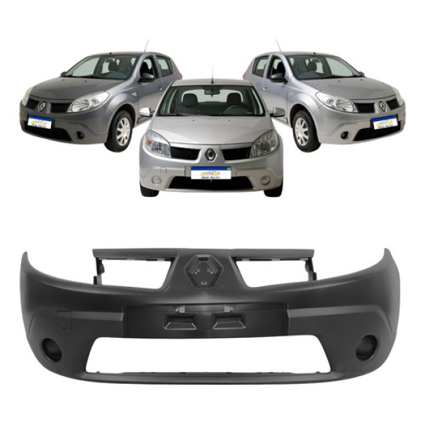 Parachoque Novo Renault Sandero 2008 2009 2010 2011 Preto