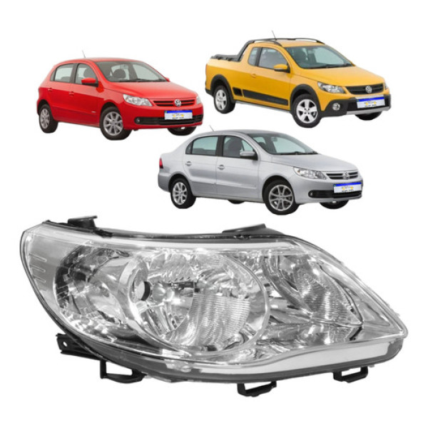 Farol Volkswagen Gol Voyage Saveiro G5 2009 2010 A 2013 L.d Direito