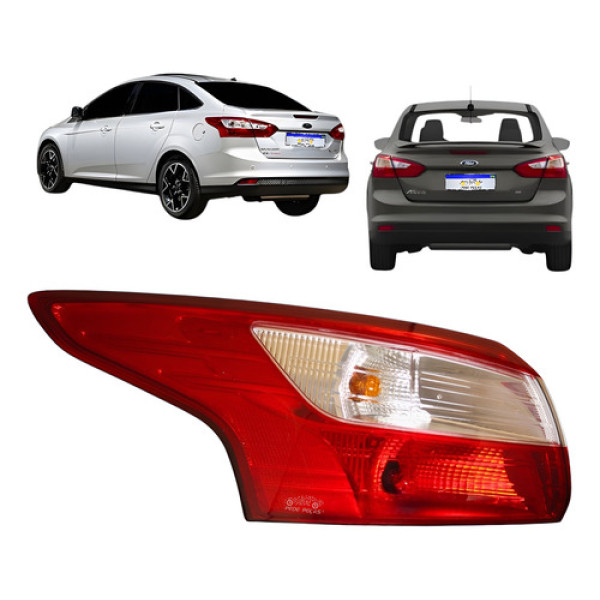 Lanterna Traseira Ford Focus Sedan 2014 2015 Novo Le Esquerdo/motorista Vermelho/bicolor