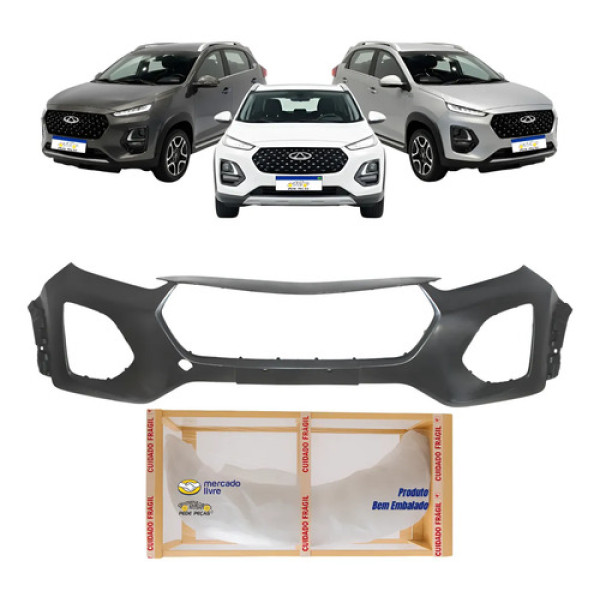 Parachoque Chery Tiggo 3x Pro Plus 2021 2022 2023 Novo Preto