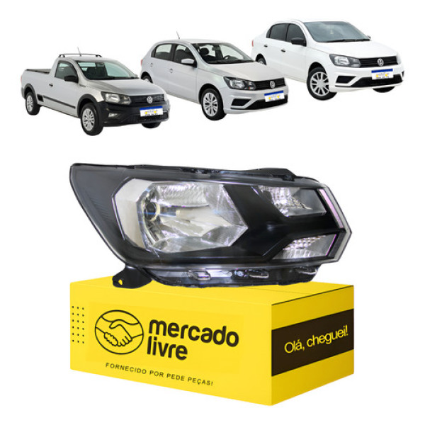 Farol Volkswagen Gol Voyage G8 Saveiro G7 2019 A 2023