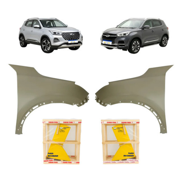 Par Paralama Chery Tiggo 5x Pro 2019 2020 2021 A 2026 Novo