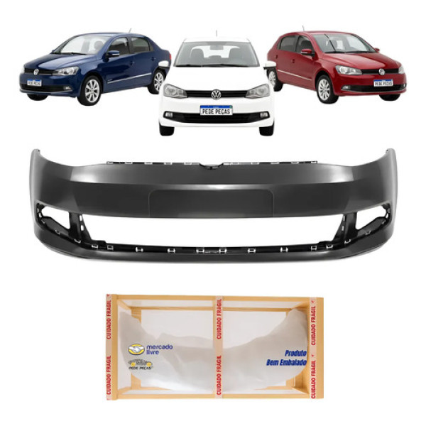 Parachoque Dianteiro Vw Gol Voyage G6 2013 2015 A 2016 Novo Preto