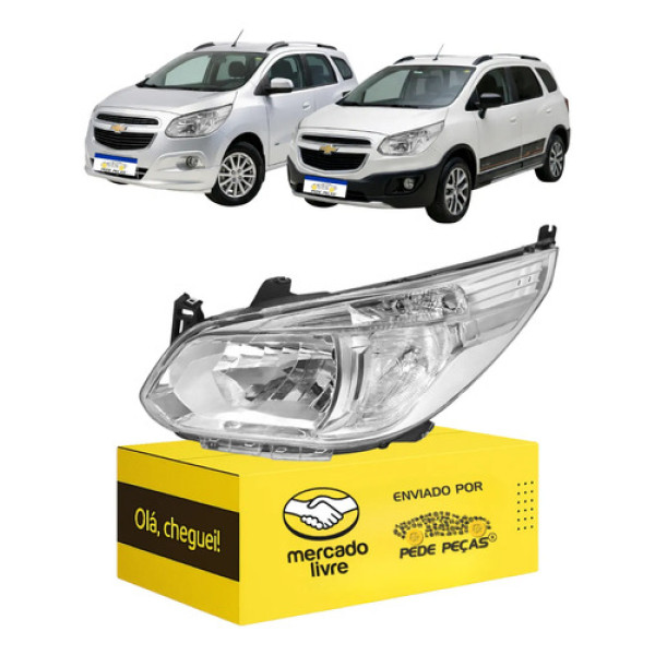 Farol Chevrolet Spin 2012 2013 2014 2015 2016 2017 2018 Le Esquerdo/motorista