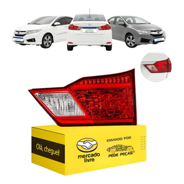 Lanterna Traseira Tampa Direita Honda City 2015 2016 2017 Direito/passageiro