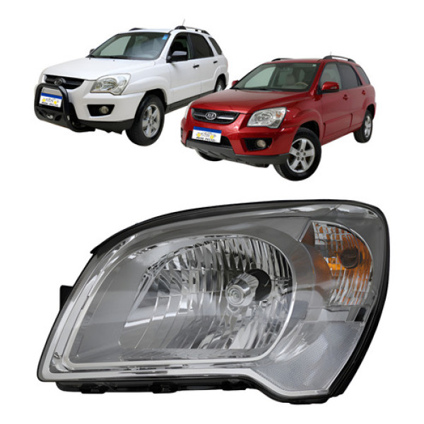 Farol Dianteiro Kia Sportage 2009 2010 Ex  Lx Direito Novo Direito/passageiro