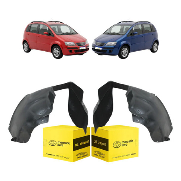 Par Parabarro Dianteiro Fiat Idea 2006 2007 2008 2009 2010