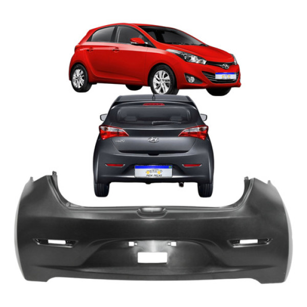 Parachoque Traseiro Hb20 Hatch 2012 2013 2014 2015 Novo