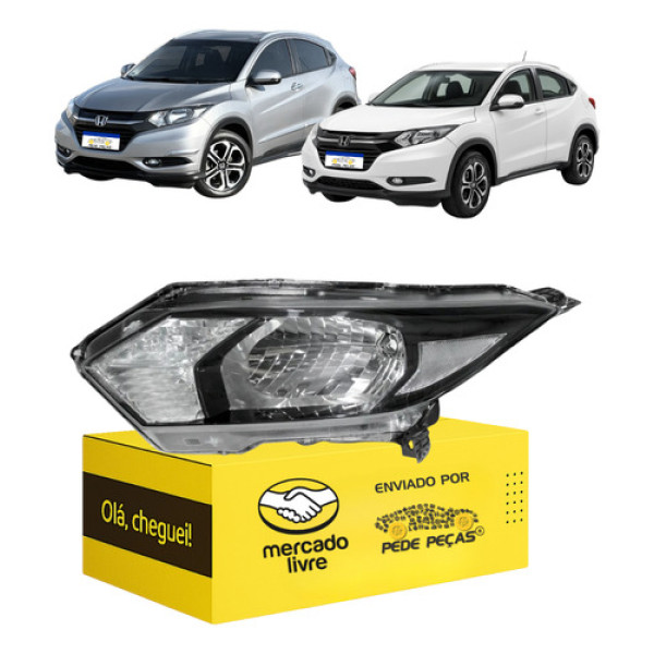 Farol Dianteiro Honda Hrv Hr-v 2015 2016 2017 2018 Novo
