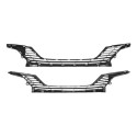 Kit Parachoque Peugeot 208 Style 2021 A 2024 C/friso Cromado Preto/cromado
