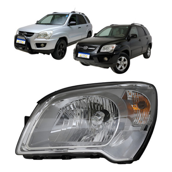 Farol Dianteiro Direito Kia Sportage 2009 2010 Novo Direito/passageiro