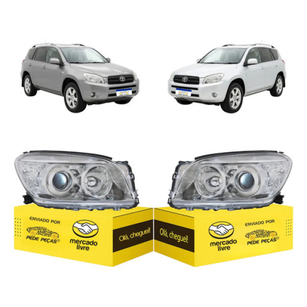Par Farol Toyota Rav4 2006 2007 2008 Novo Ambos Lados