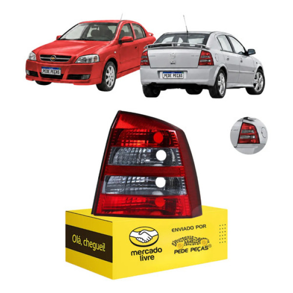 Lanterna Fume Astra Hatch 2003 A 2011 Elegance Ss Gsi Cd Ld Direito/passageiro Fumê