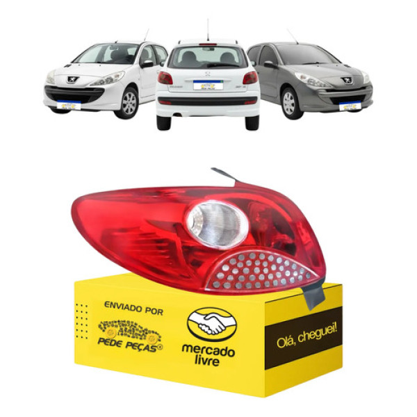 Lanterna Sinaleira Peugeot 207 Hatch 2008 09 10 11 A 2015 Le Esquerdo/motorista