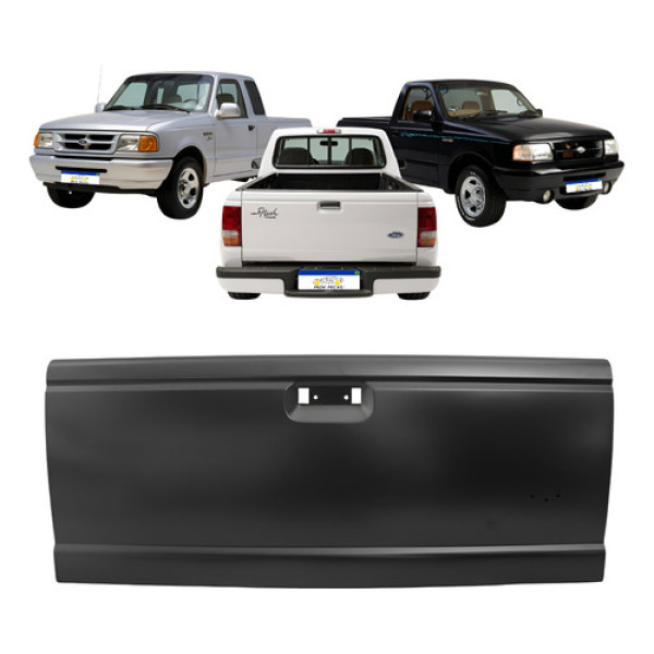 Tampa Traseira Ford Ranger 1993 A 1996 1997 Sx Splash Preto Preto