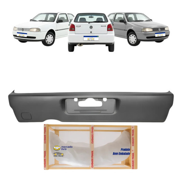 Parachoque Traseiro Vw Gol G2 Bola 1995 A 1999 Novo