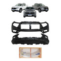 Kit Parachoque + Spoiler Inferior Toro 2022 2023 2024 Novo Preto