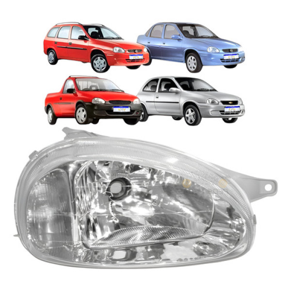 Farol Gm Corsa Classic Wind Wagon Pickup 1994 1995 A 2010 Ld Direito
