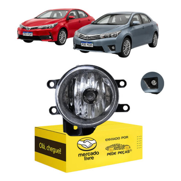 Farol Milha Auxiliar Cibie Toyota Corolla 2016 17 A 2019 Le Cristal